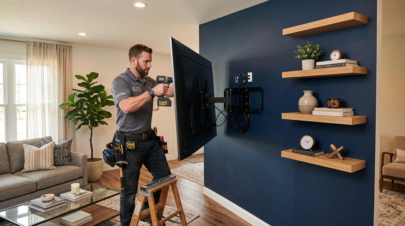 Salomon mounting flat-screen TV
